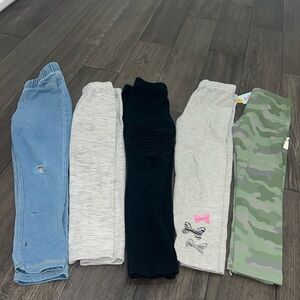 Bundle of girls cat & Jack leggings and Jeggings